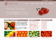 テーマNo.185[ミニマル2 RED]