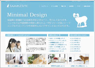 テーマNo.040[ミニマルBLUE]