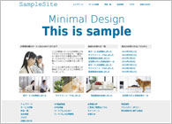 テーマNo.044[シンプル2 BLUE]